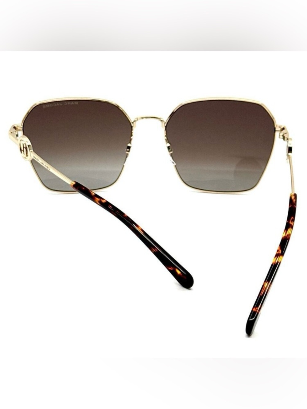 MARC JACOBS Sunglasses 729/S 06JHA Gold w/ Havana full rim square brown Gradient - Picture 8 of 15